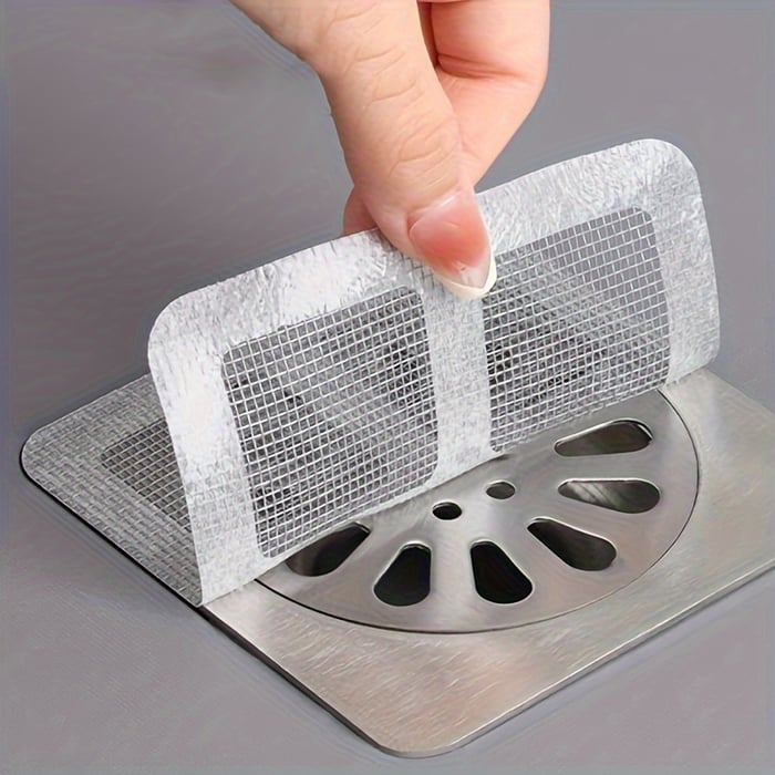 Shower Drain Hair Catcher Mesh Stickers