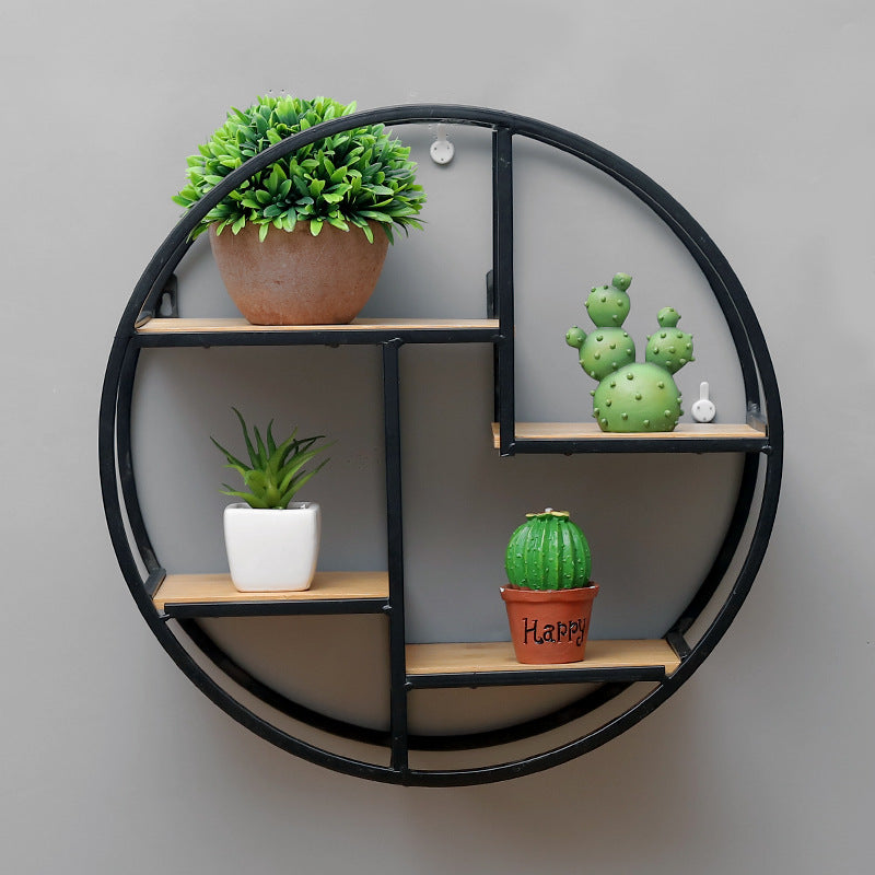 Iron Round Art Decoration Shelf