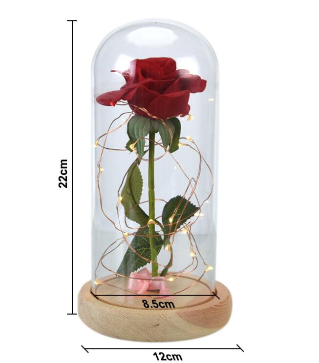 Galaxy Rose Dome Glass Lamp