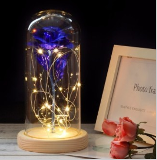 Galaxy Rose Dome Glass Lamp