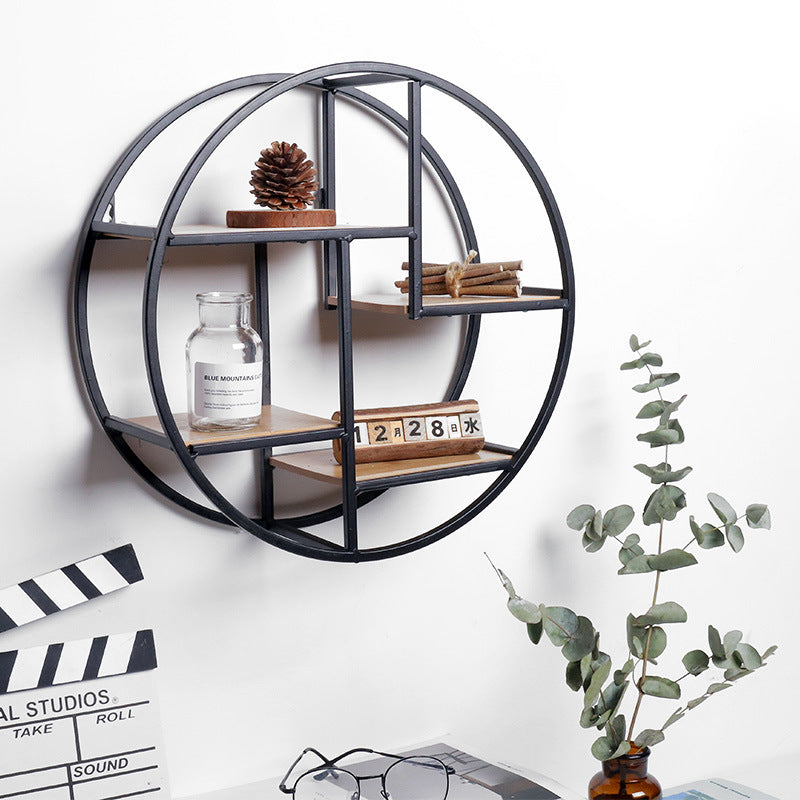 Iron Round Art Decoration Shelf