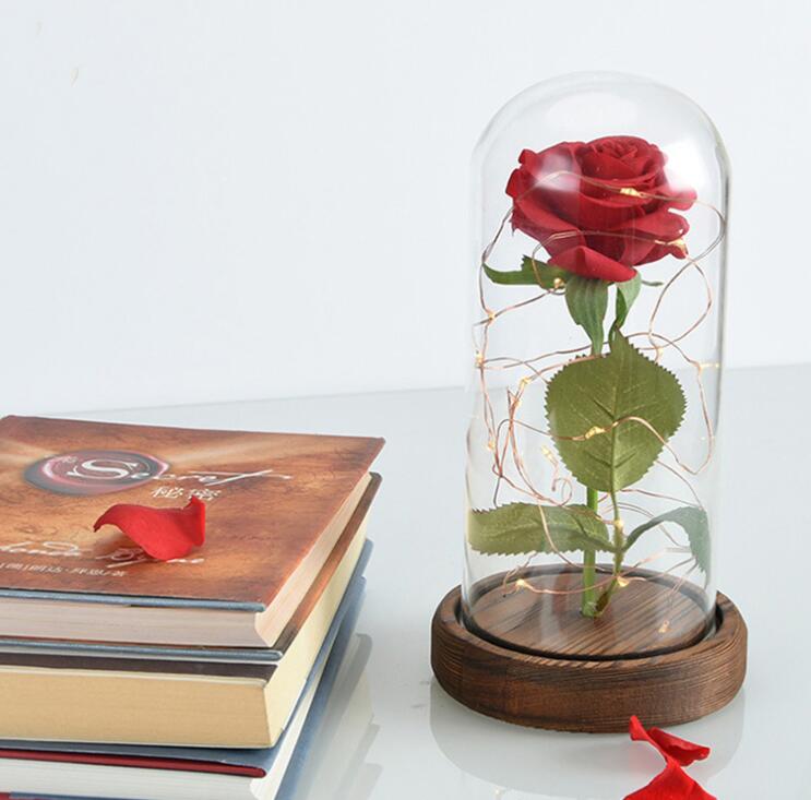 Galaxy Rose Dome Glass Lamp