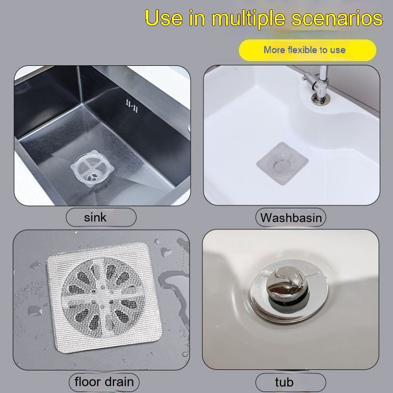 Shower Drain Hair Catcher Mesh Stickers